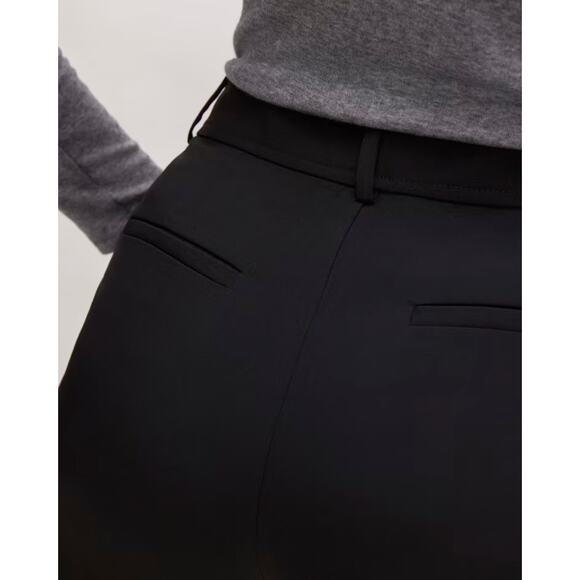 Everlane Japanese GoWeave Way-High Tapered Pant Black Women 6 NWT - Picture 3 of 14